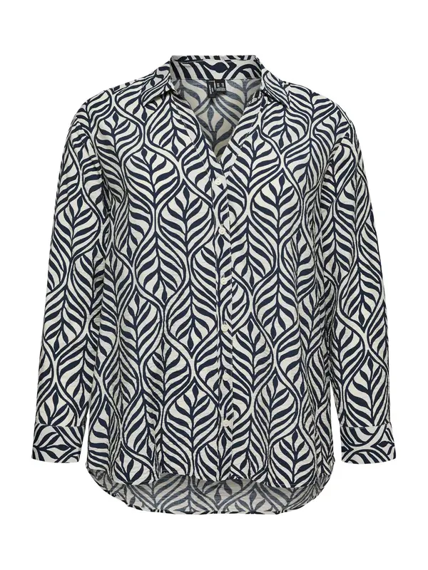 Vero Moda Curve Vero Moda Curve Bluza 'VMCJosie'  bež / marine