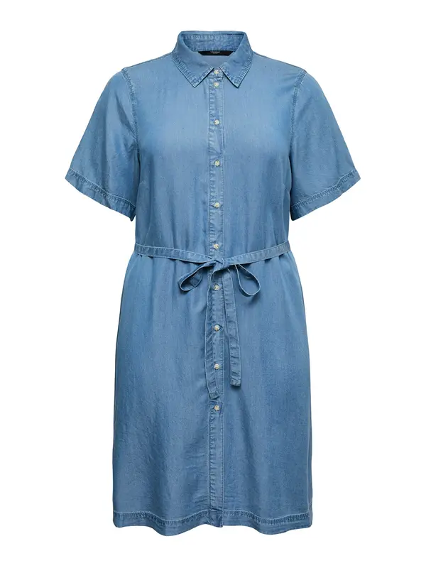 Vero Moda Curve Vero Moda Curve Dolga srajca 'VMCBree'  moder denim