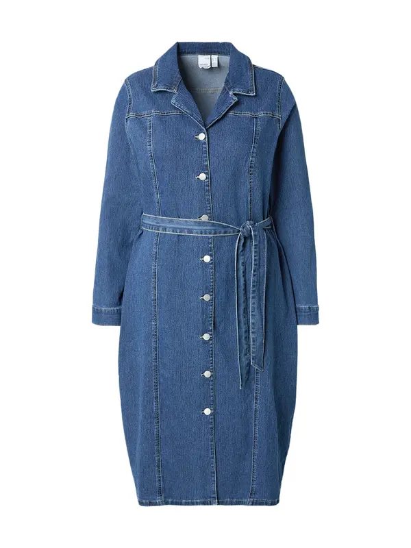 Vero Moda Curve Vero Moda Curve Dolga srajca 'VMCTelly'  moder denim