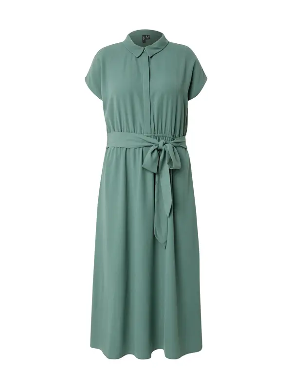 Vero Moda Curve Vero Moda Curve Dolga srajca 'VMNEWHALLIE'  temno zelena