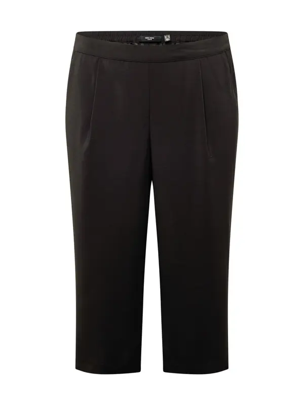 Vero Moda Curve Vero Moda Curve Hlače z naborki  črna