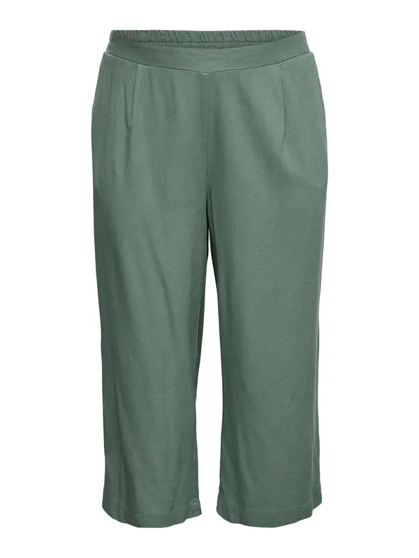 Vero Moda Curve Vero Moda Curve Hlače z naborki 'VMCMYMILO'  temno zelena