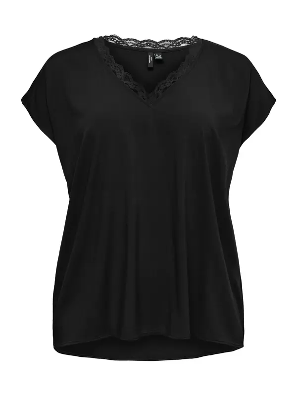 Vero Moda Curve Vero Moda Curve Majica 'VMCBella'  črna
