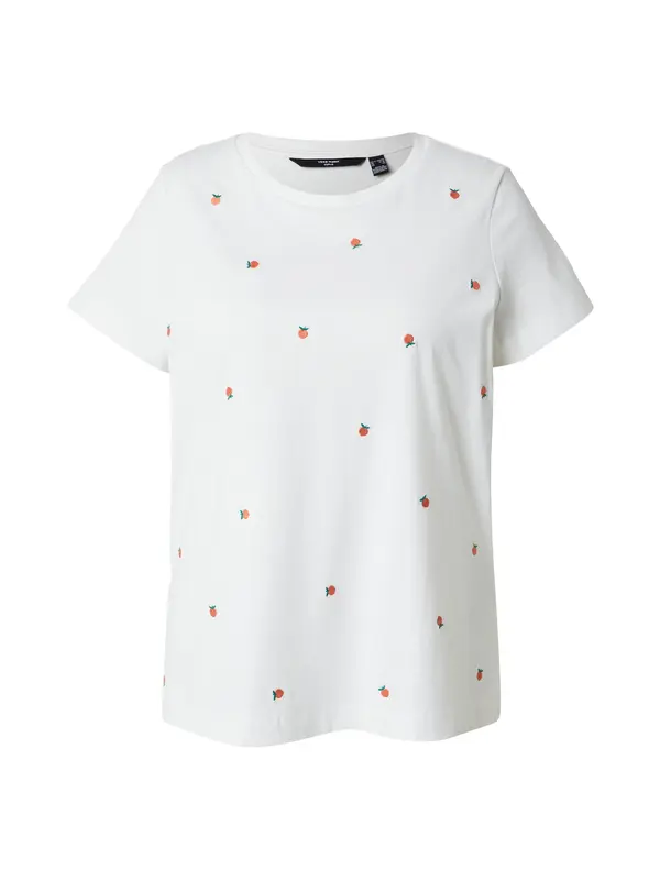 Vero Moda Curve Vero Moda Curve Majica 'VMCSOLA METTE'  zelena / korala / bela
