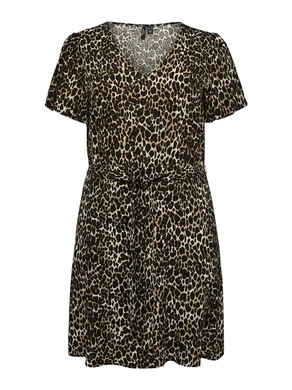 Vero Moda Curve Vero Moda Curve Obleka 'VMCEASY JOY'  slonovina / kit / črna