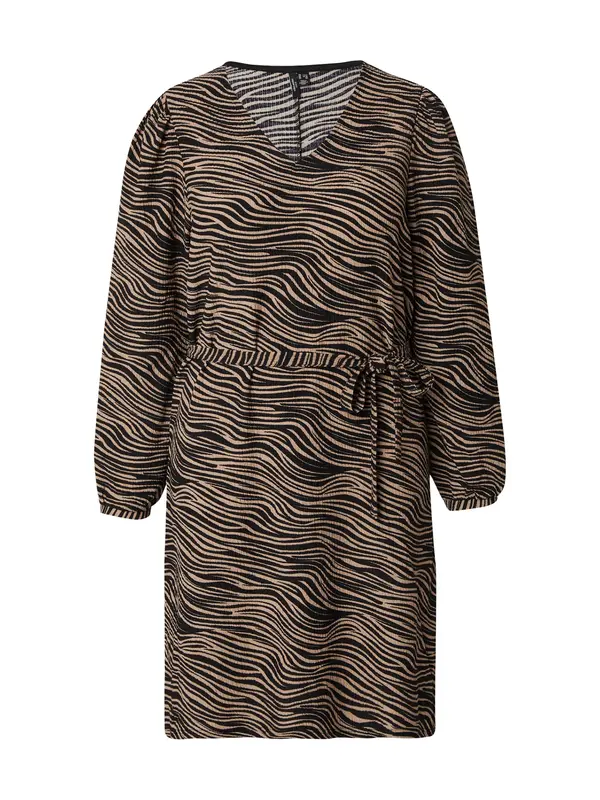 Vero Moda Curve Vero Moda Curve Obleka 'VMCFriga'  mokka / črna