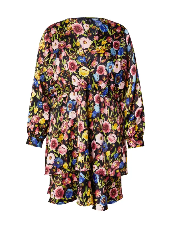 Vero Moda Curve Vero Moda Curve Obleka 'VMCLILLIAN JULIA'  modra / kari / travnato zelena / črna