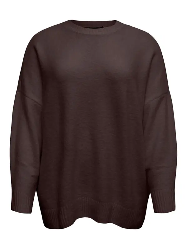 Vero Moda Curve Vero Moda Curve Pulover 'VMCBoom'  temno rjava