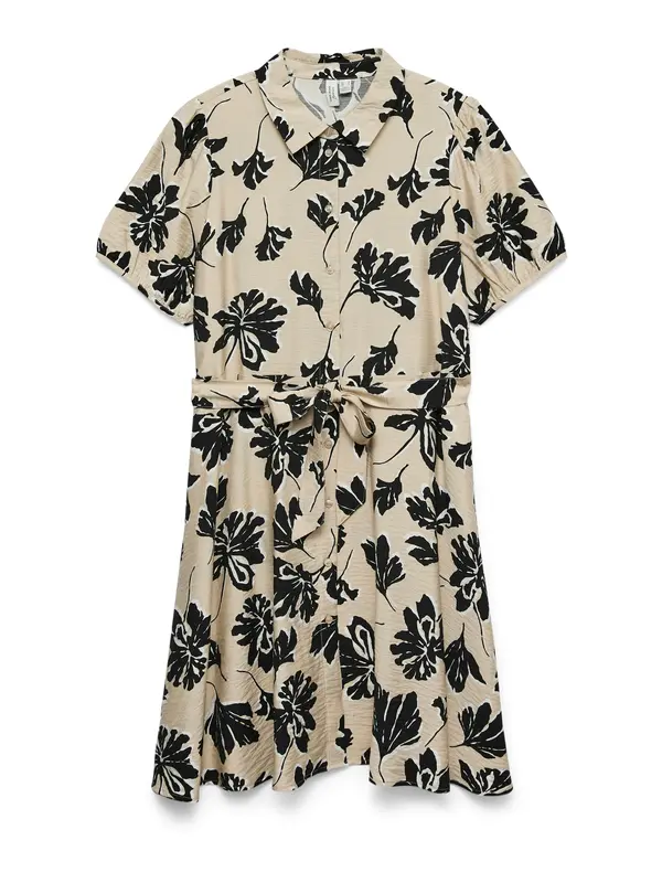 VERO MODA VERO MODA Dolga srajca  temno siva / črna / bela