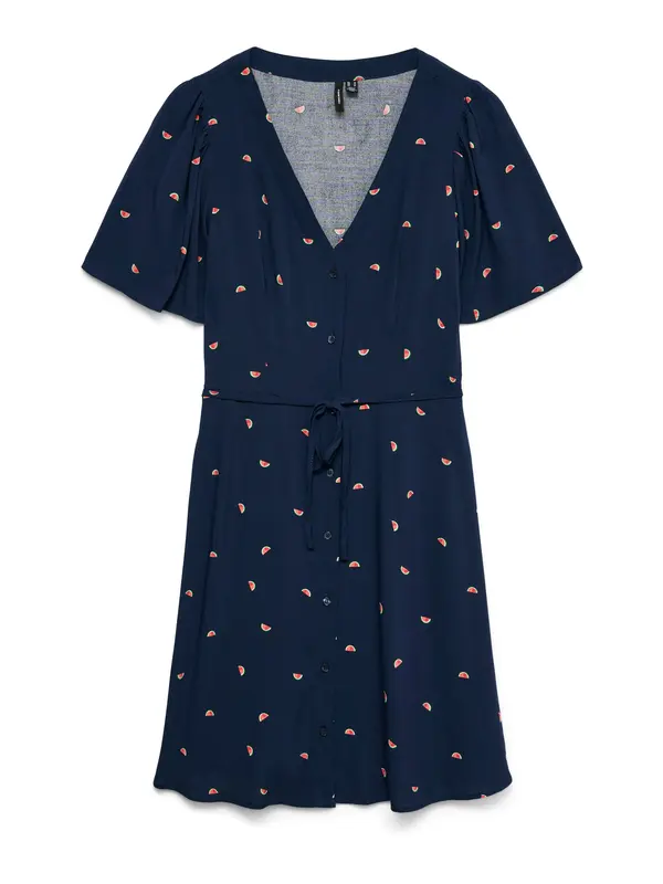 VERO MODA VERO MODA Dolga srajca 'VMALBA'  mornarska / travnato zelena / melona