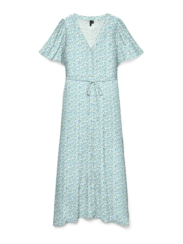 VERO MODA VERO MODA Dolga srajca 'VMAlba'  nebeško modra / temno zelena / bela