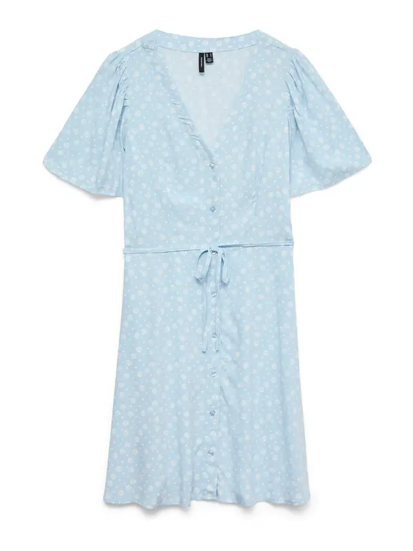 VERO MODA VERO MODA Dolga srajca 'VMALBA'  svetlo modra / bela