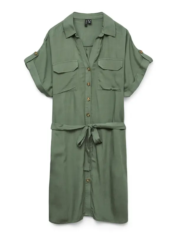 VERO MODA VERO MODA Dolga srajca 'VMBumpy'  zelena