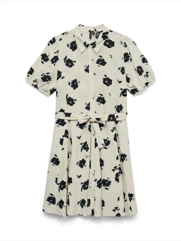 VERO MODA VERO MODA Dolga srajca 'VMDICTHE'  svetlo bež / nočno modra / svetlo modra