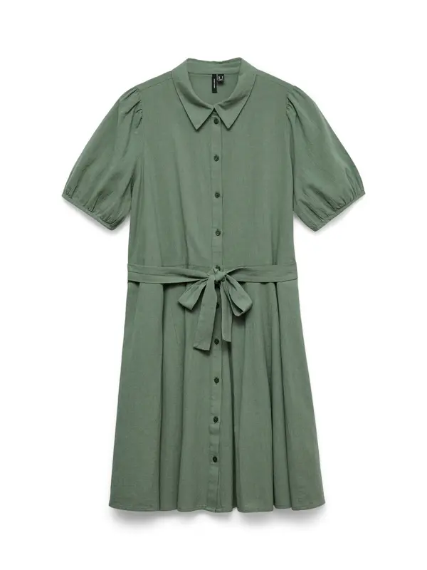 VERO MODA VERO MODA Dolga srajca 'VMDICTHE'  temno zelena