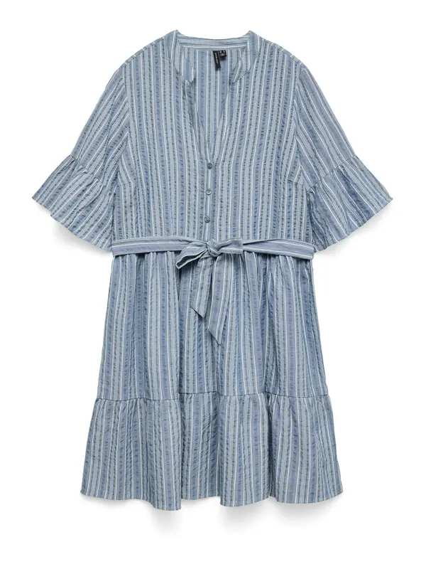 VERO MODA VERO MODA Dolga srajca 'VMElena'  opal / golobje modra / bela