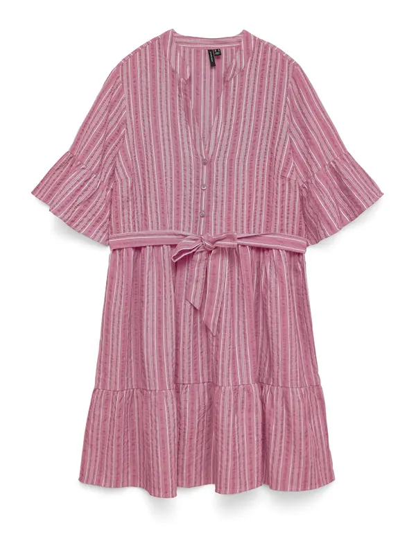 VERO MODA VERO MODA Dolga srajca 'VMElena'  roza / roza / bela