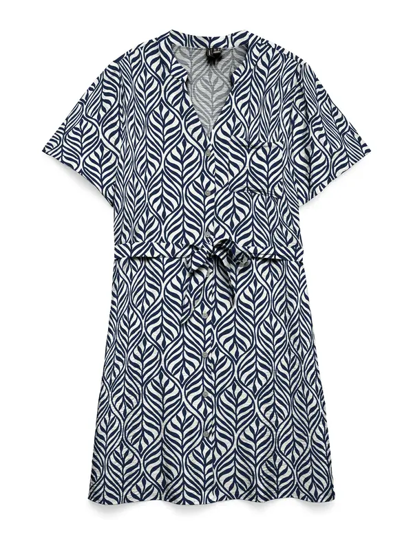 VERO MODA VERO MODA Dolga srajca 'VMJosie'  kremna / marine