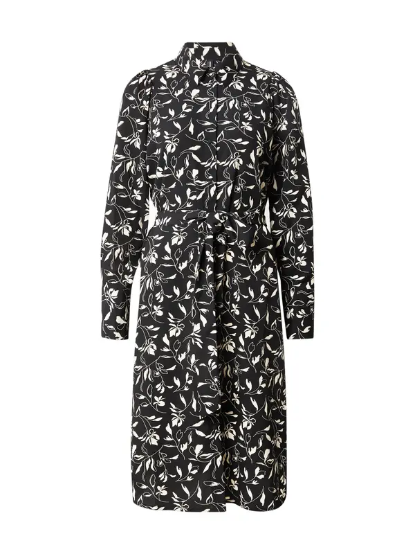 VERO MODA VERO MODA Dolga srajca 'VMLYDIA'  črna / bela