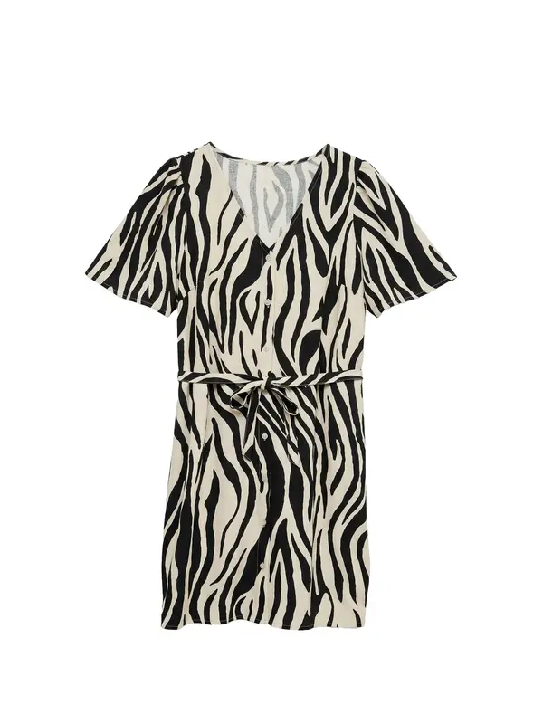 VERO MODA VERO MODA Dolga srajca 'VMMYMILO'  greige / črna