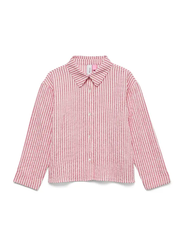 Vero Moda Girl Vero Moda Girl Bluza 'VMAnnie'  svetlo roza / bela