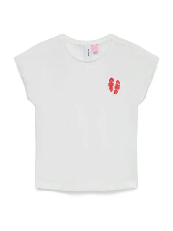 Vero Moda Girl Vero Moda Girl Majica 'VMNanna Ava'  temno rdeča / bela