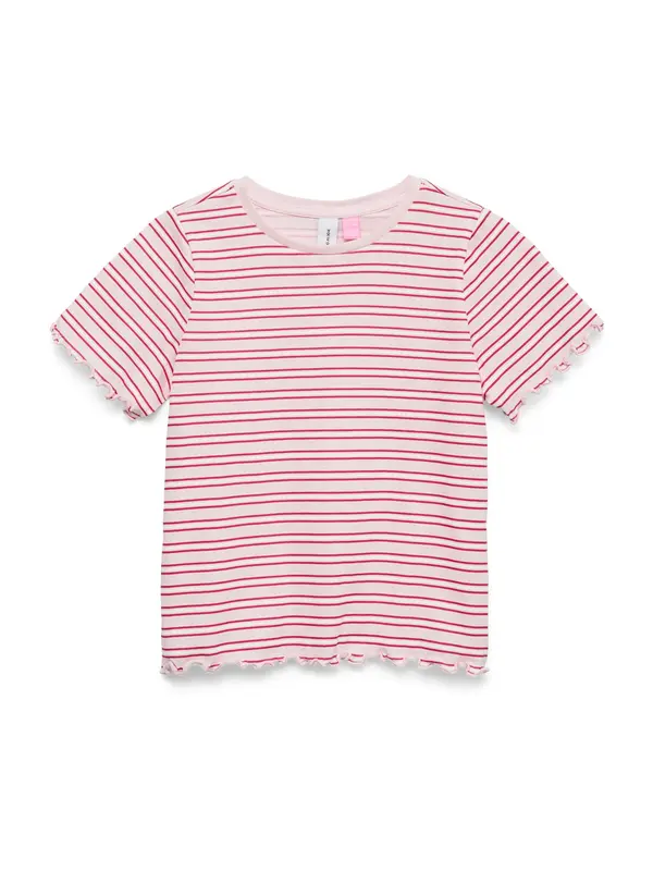 Vero Moda Girl Vero Moda Girl Majica 'VMPAULINA'  roza / rdeča / bela