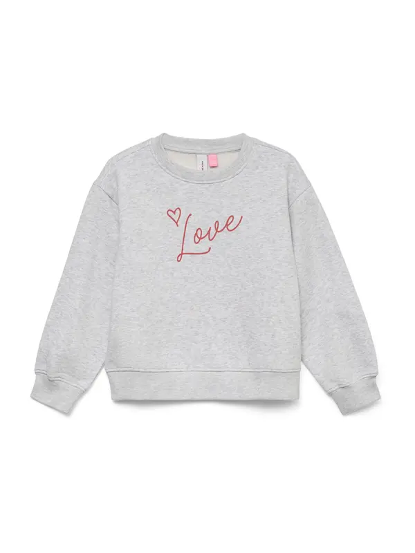 Vero Moda Girl Vero Moda Girl Majica 'VMTINA'  pegasto siva / roza