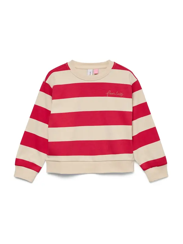Vero Moda Girl Vero Moda Girl Majica 'VMVIOLA BEA'  ecru / krvavo rdeča