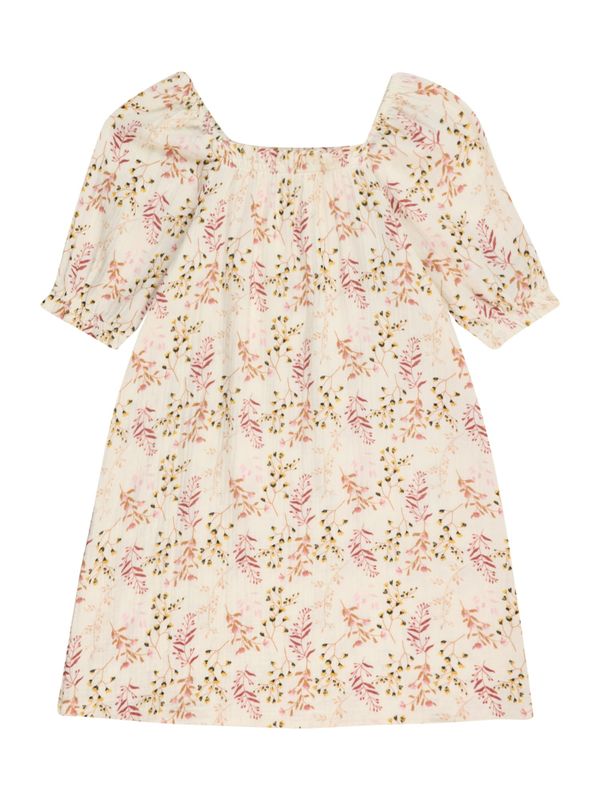 Vero Moda Girl Vero Moda Girl Obleka 'Glow Natali'  bež / roza / krvavo rdeča / črna