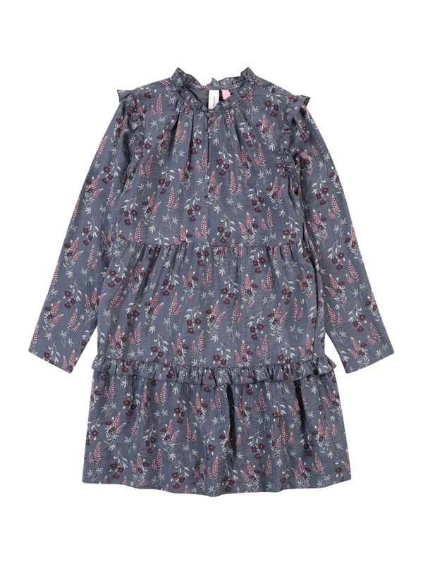 Vero Moda Girl Vero Moda Girl Obleka  siva / temno zelena / temno rdeča