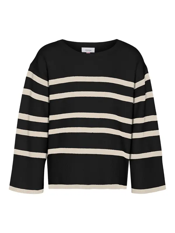 Vero Moda Girl Vero Moda Girl Pulover 'VMSABA'  ecru / črna