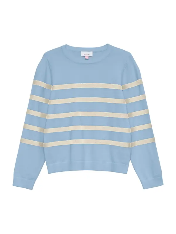 Vero Moda Girl Vero Moda Girl Pulover 'VMSaba'  svetlo modra / srebrna