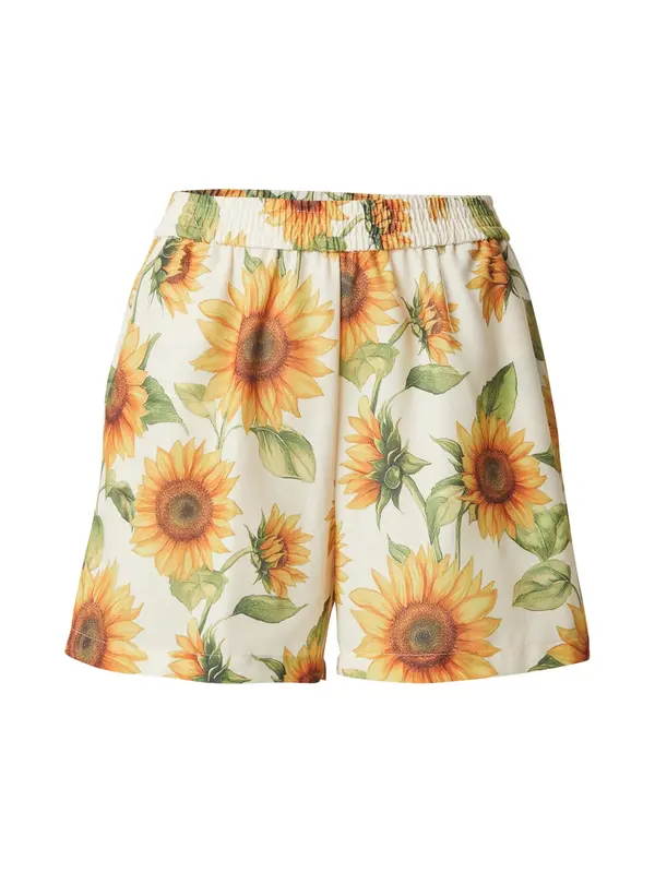 VERO MODA VERO MODA Hlače 'VMBIRDIE'  limona / med / oliva / bela