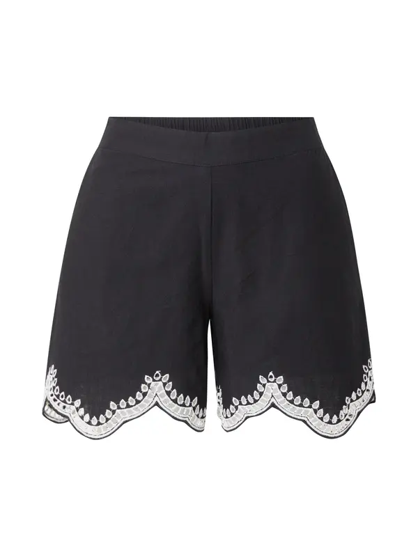 VERO MODA VERO MODA Hlače 'VMDiana'  črna / bela
