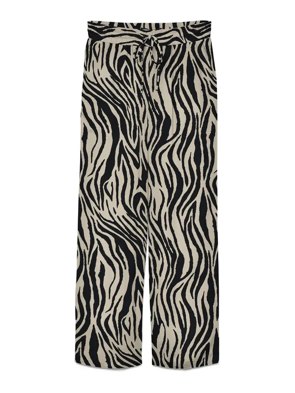 VERO MODA VERO MODA Hlače 'VMJESMILO'  greige / črna
