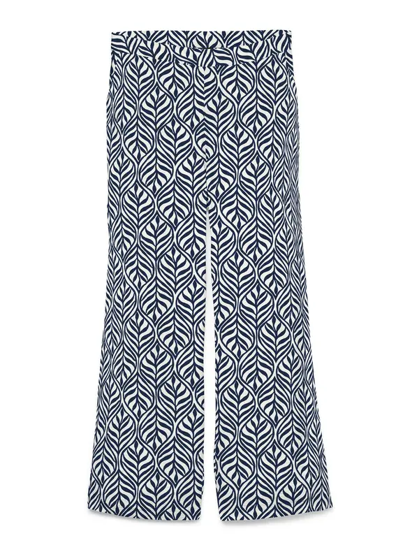 VERO MODA VERO MODA Hlače 'VMJosie'  svetlo bež / temno modra