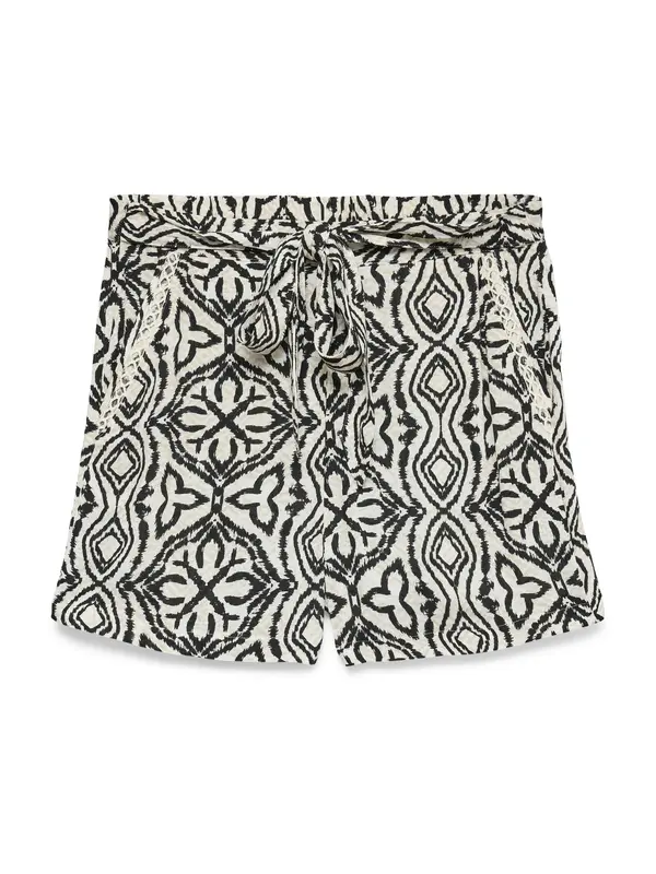 VERO MODA VERO MODA Hlače 'VMMENNY'  bež / črna