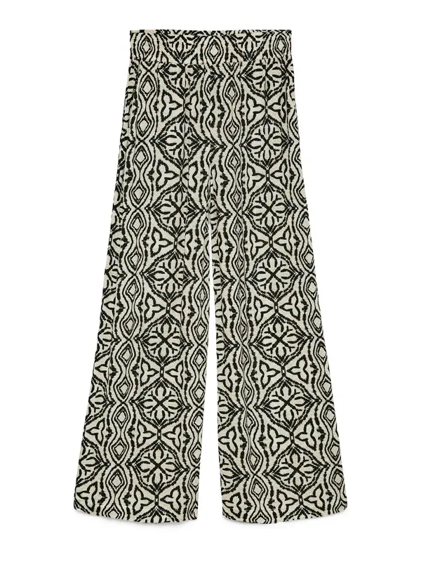 VERO MODA VERO MODA Hlače 'VMMenny'  bež / ecru / črna