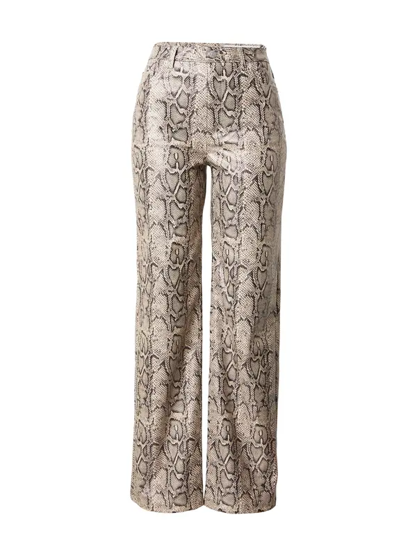 VERO MODA VERO MODA Hlače 'VMTESSA'  bež / siva / črna
