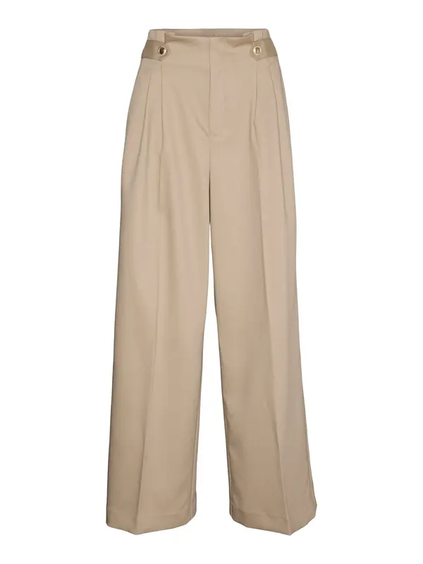 VERO MODA VERO MODA Hlače z naborki 'ELMA'  kamela