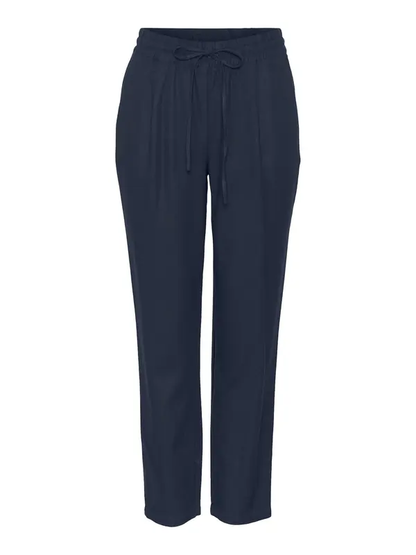 VERO MODA VERO MODA Hlače z naborki 'JESMILO'  temno modra