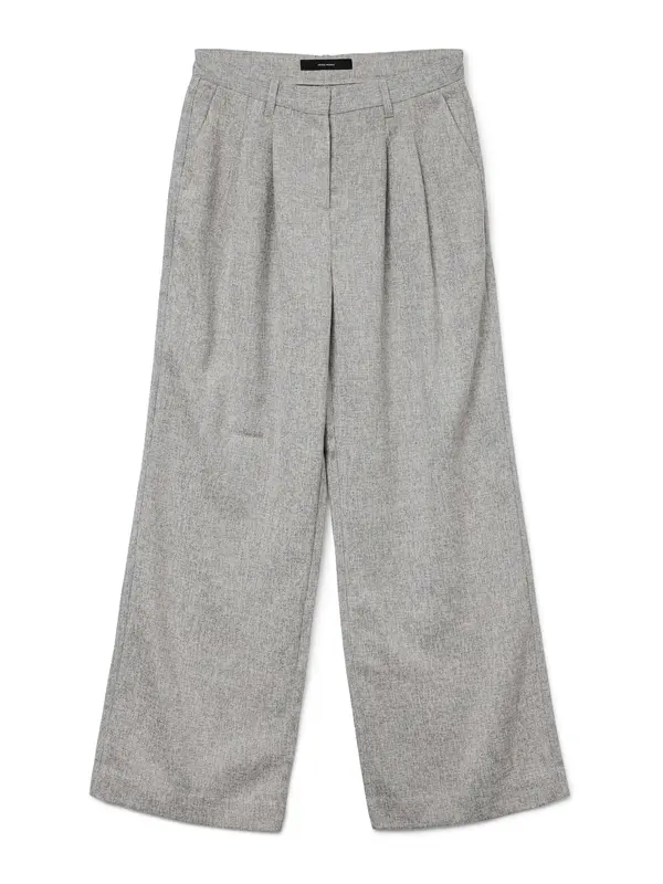 VERO MODA VERO MODA Hlače z naborki 'TAMMI'  pegasto bela