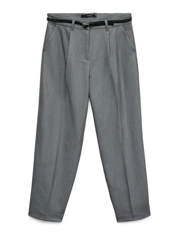 VERO MODA VERO MODA Hlače z naborki 'VMELMA'  temno siva