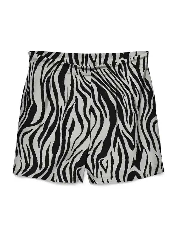 VERO MODA VERO MODA Hlače z naborki 'VMJESMILO'  svetlo siva / črna / srebrna