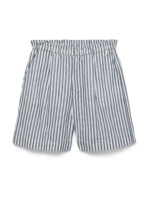 VERO MODA VERO MODA Hlače z naborki 'VMSELMA'  mornarska / bela