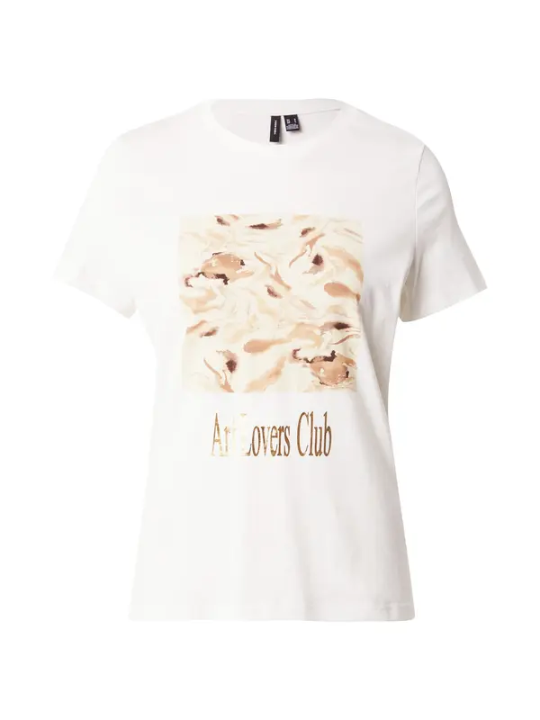 VERO MODA VERO MODA Majica  bež / zlata / bela