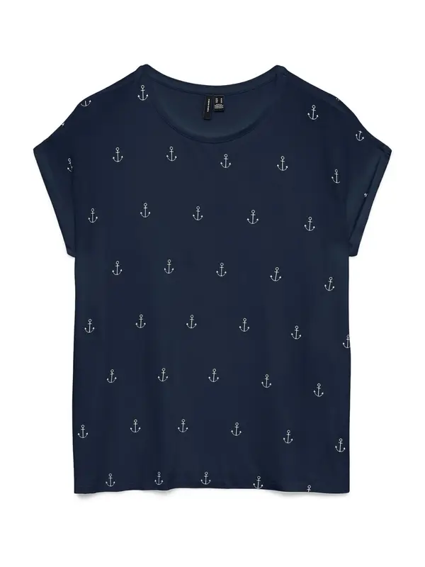 VERO MODA VERO MODA Majica  mornarska / bela