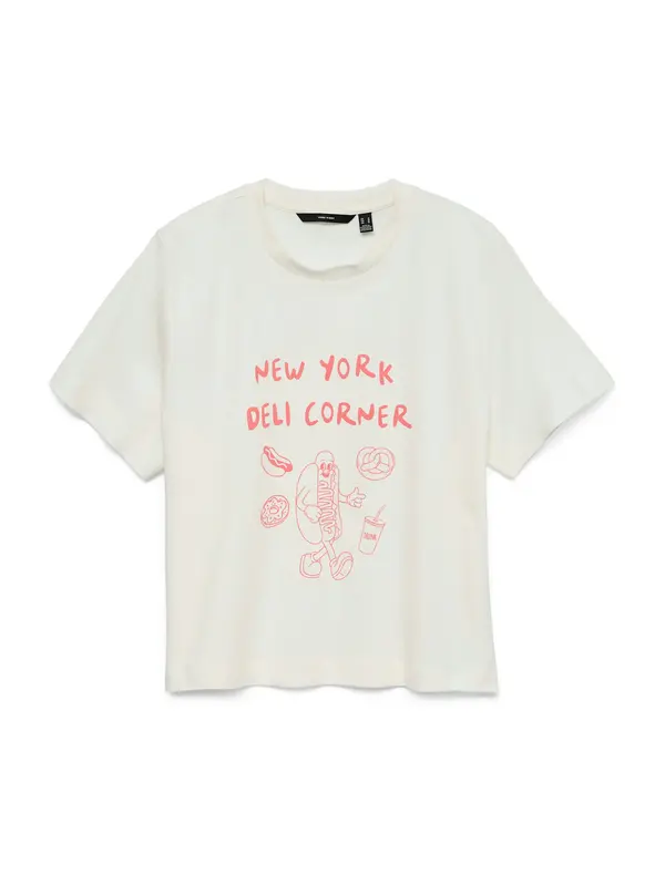 VERO MODA VERO MODA Majica  roza / bela