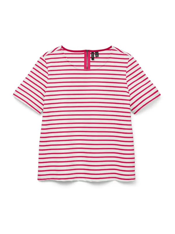 VERO MODA VERO MODA Majica 'VMAbby'  fuksija / bela